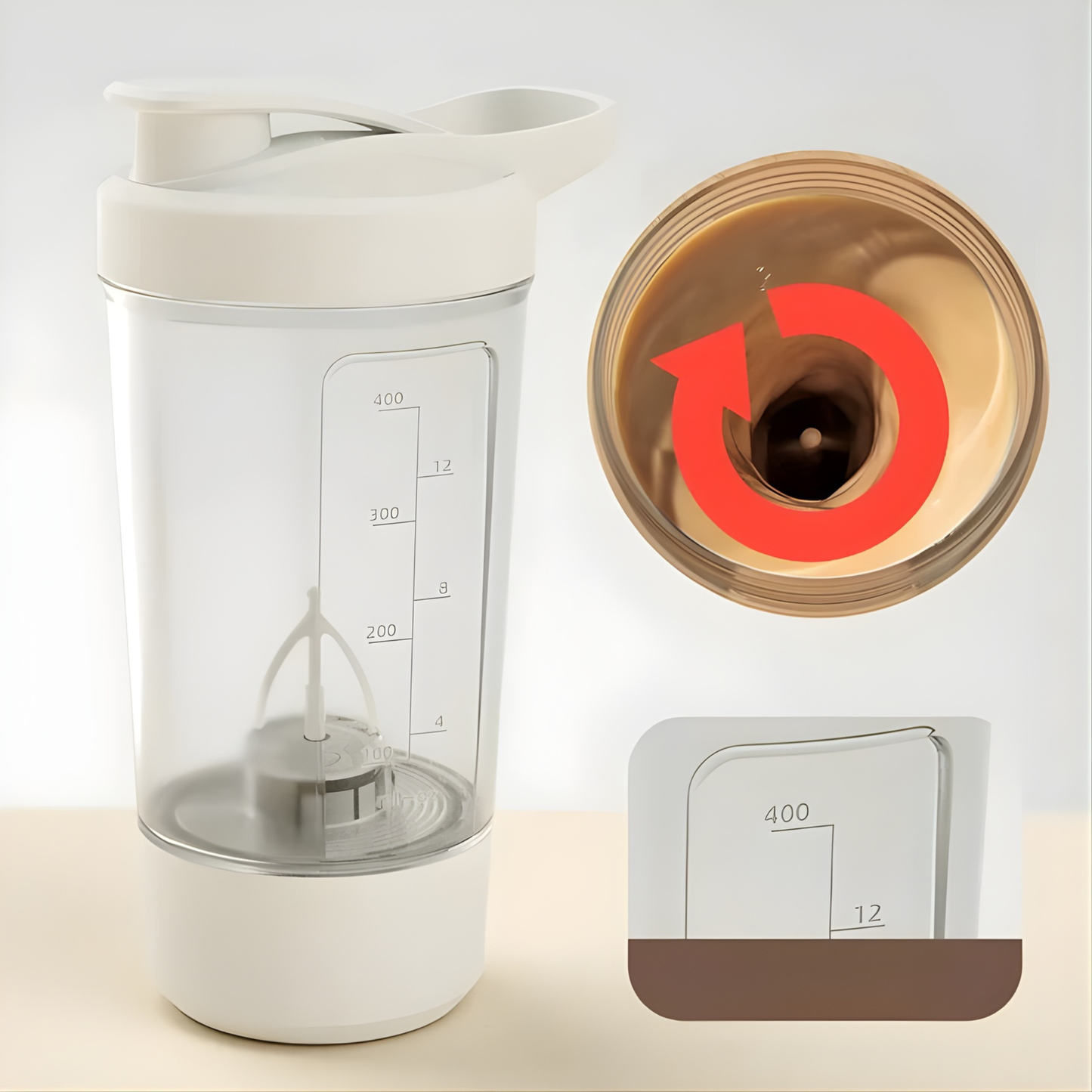 Shaker Portátil con carga inalámbrica